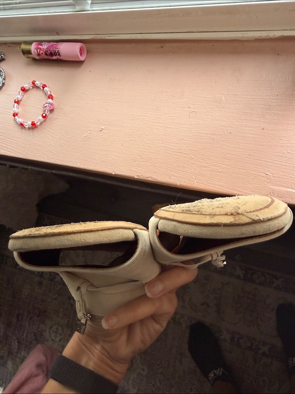 Loro Piana Summer Charms Suede Slides Sandals Sandstone Light EU38 - Picture 7 of 8